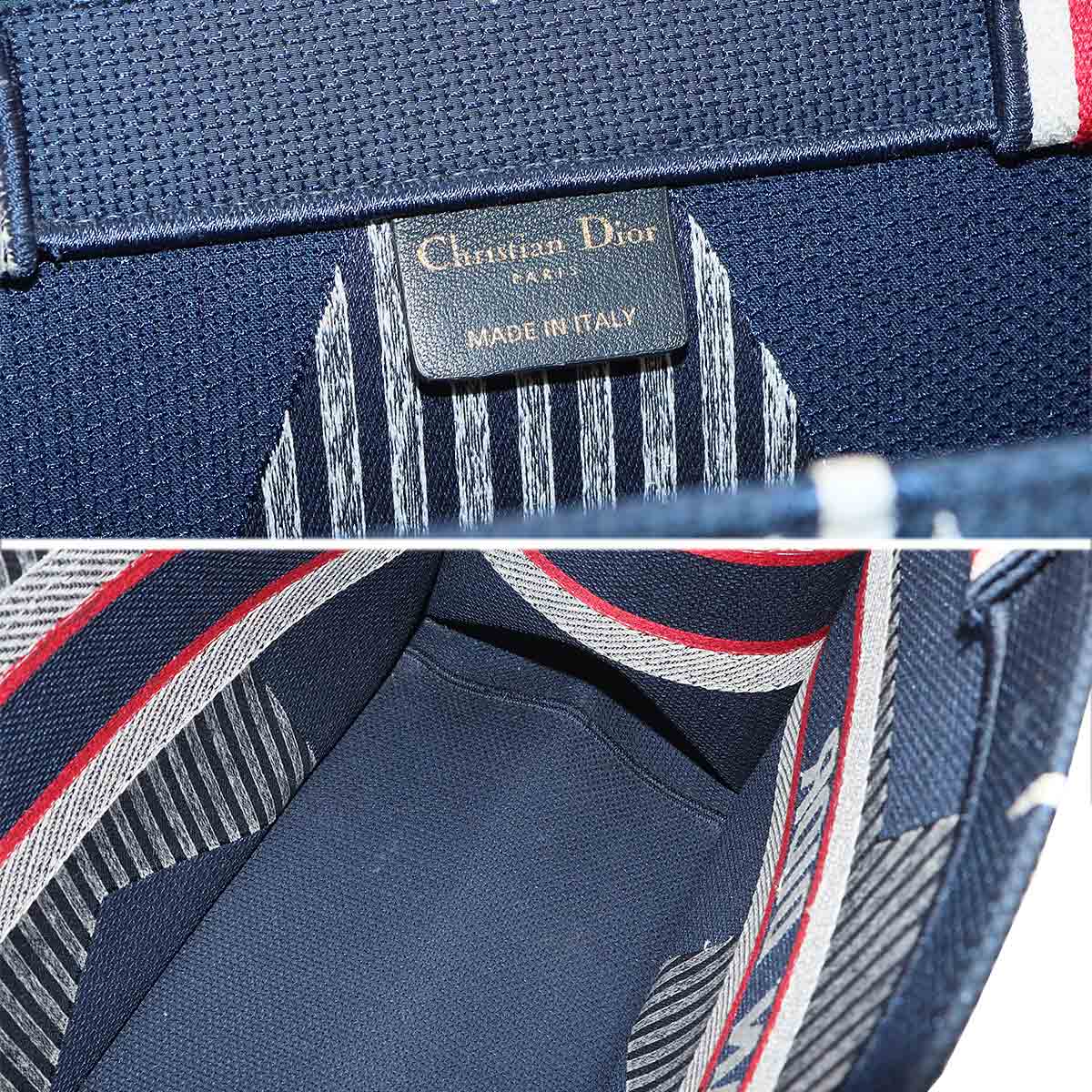 Alps Book Tote Medium Bag Canvas Navy Purse