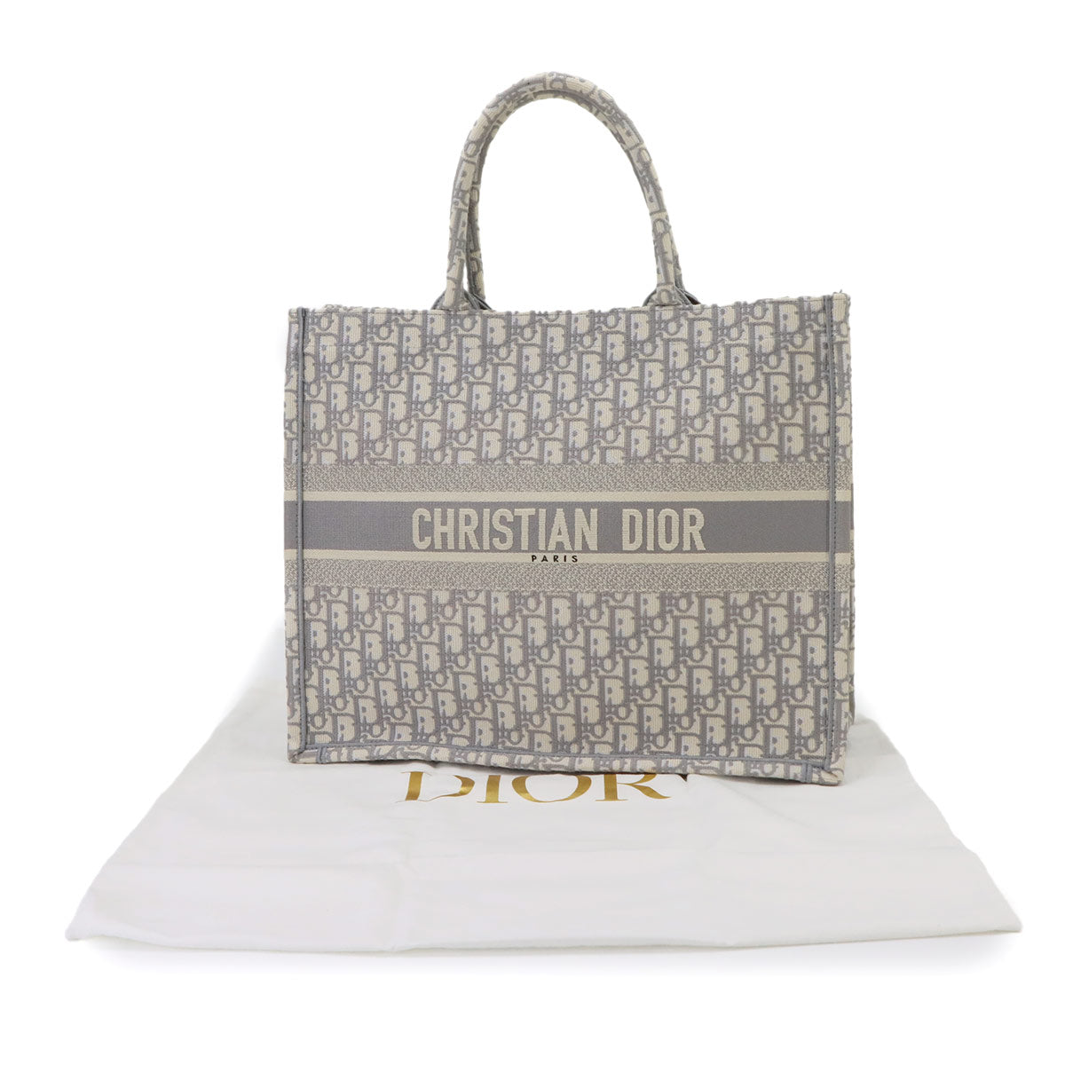 Book Tote Large Bag Oblique Canvas Gray M1286ZRIW