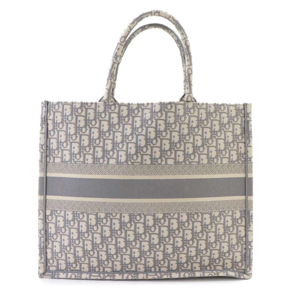 Book Tote Large Bag Oblique Canvas Gray M1286ZRIW