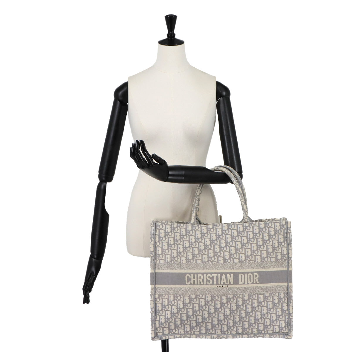 Book Tote Large Bag Oblique Canvas Gray M1286ZRIW