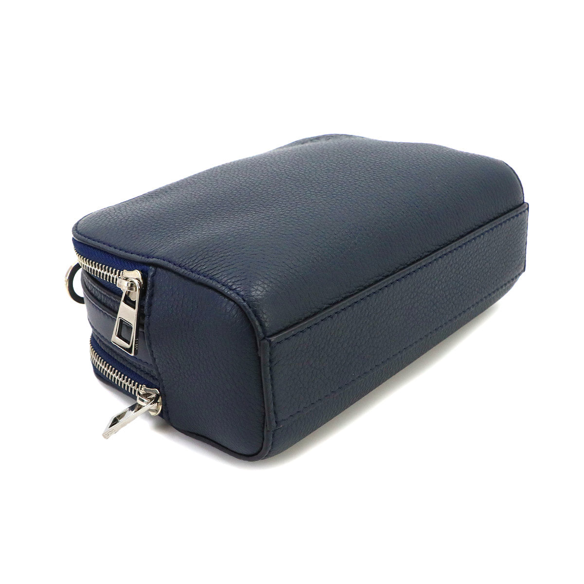 Mini Crossbody Camera Bag Hand Shoulder Bag Leather Navy Anagram