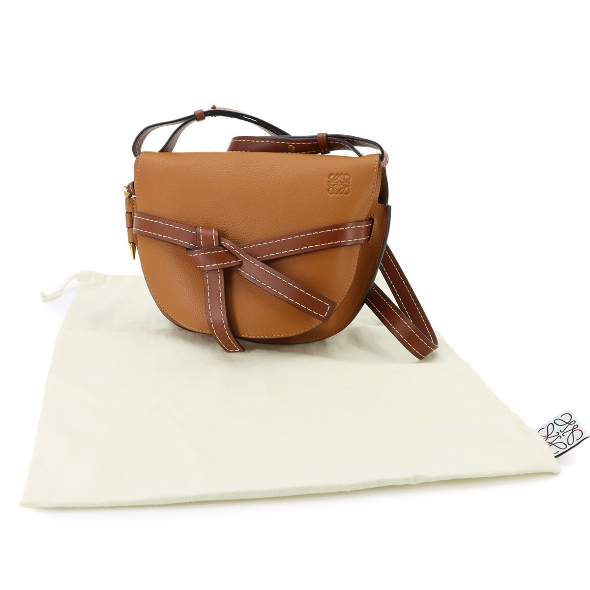 Gate Bag Small Shoulder Bag Leather Brown 90347676