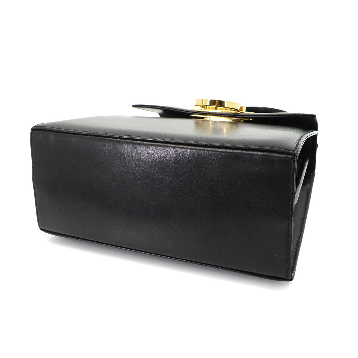 Gancini Hand Shoulder Bag Leather Black AQ212193