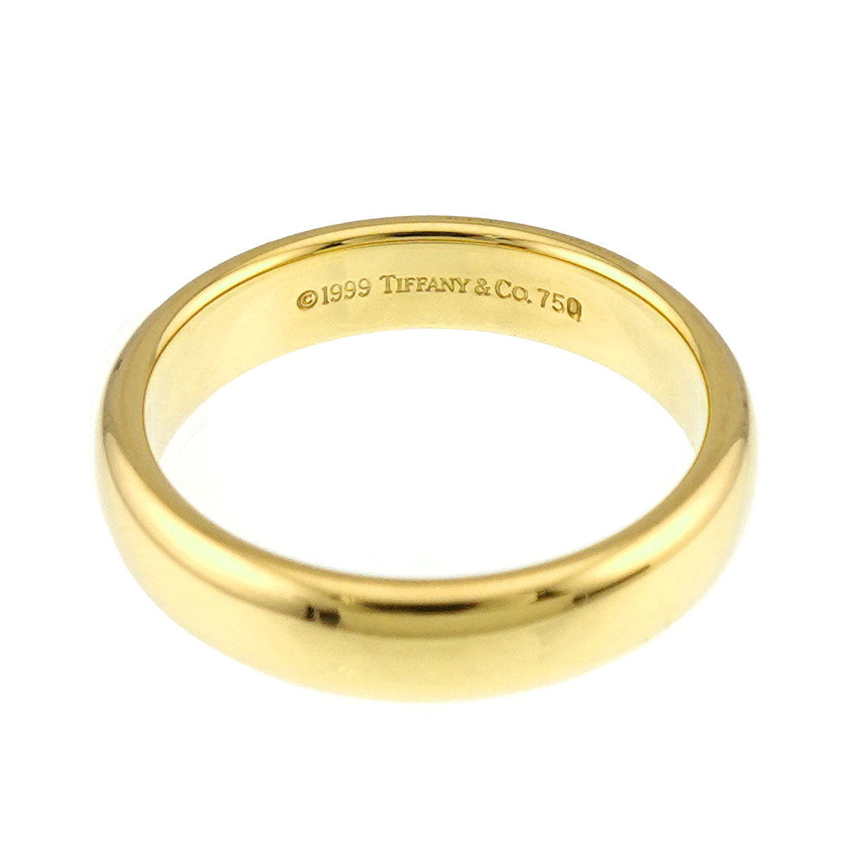 Forever Band Ring 18K Yellow Gold 750 Size 6.75(US)