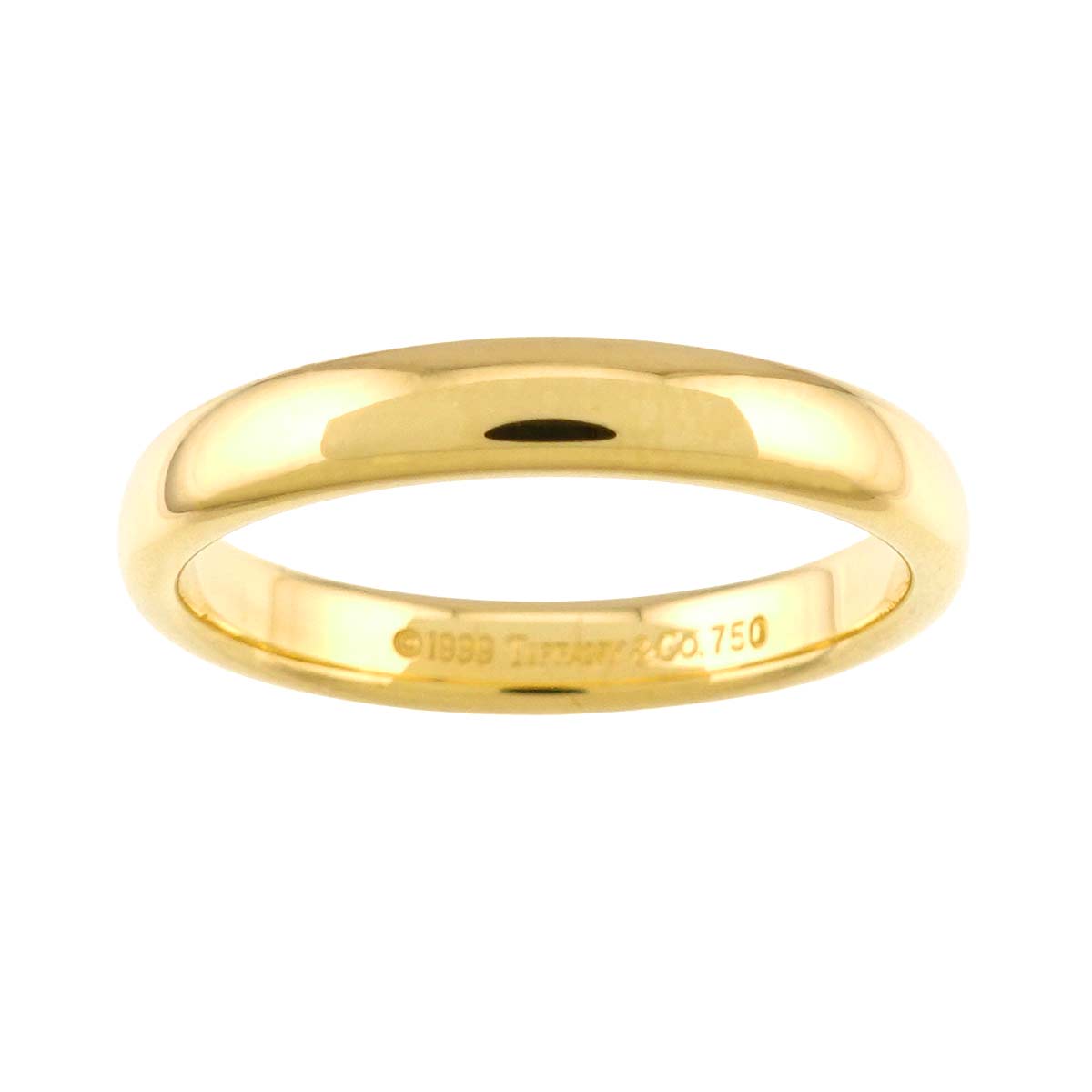 Forever Band Ring 18K Yellow Gold 750 Size5.5-5.75(US)