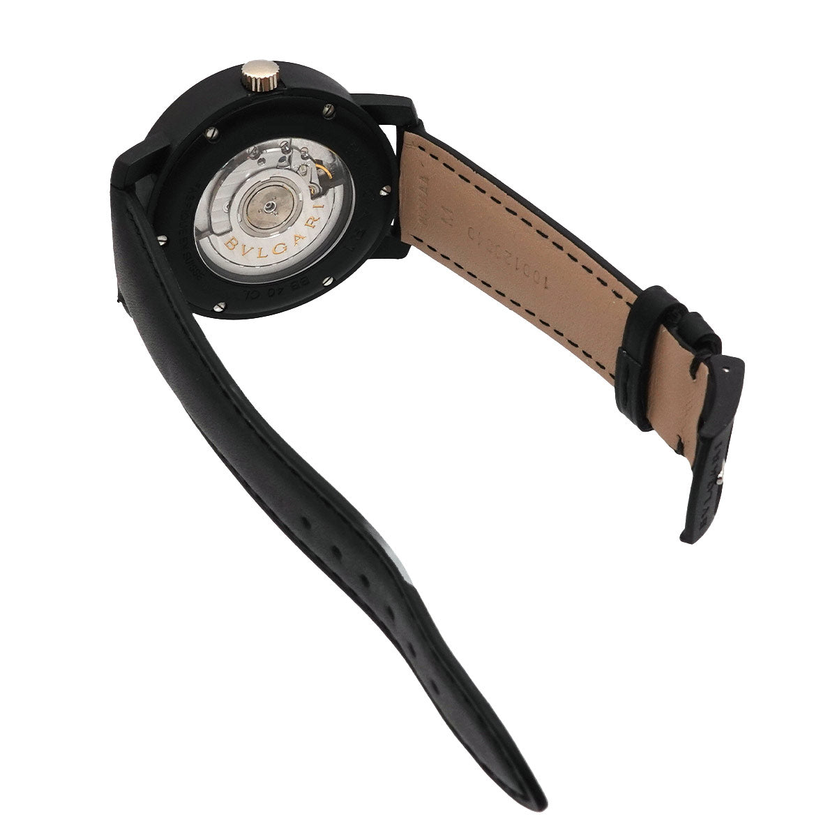 BVLGARIBVLGARI Carbon BB40CL Automatic Black Dial Mens Watch