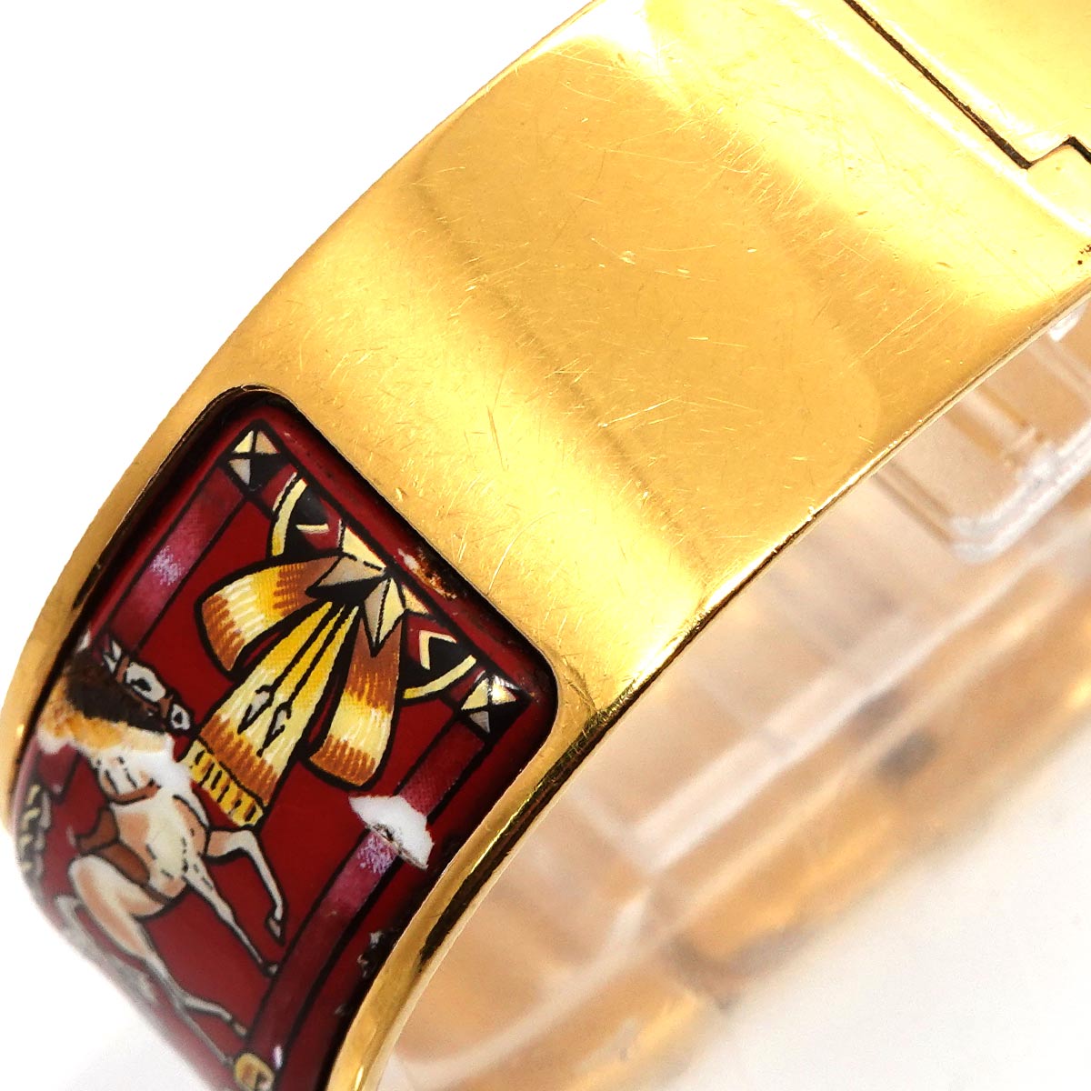 Loquet LO1.201 Quartz Gold Dial Ladies Bngle Watch