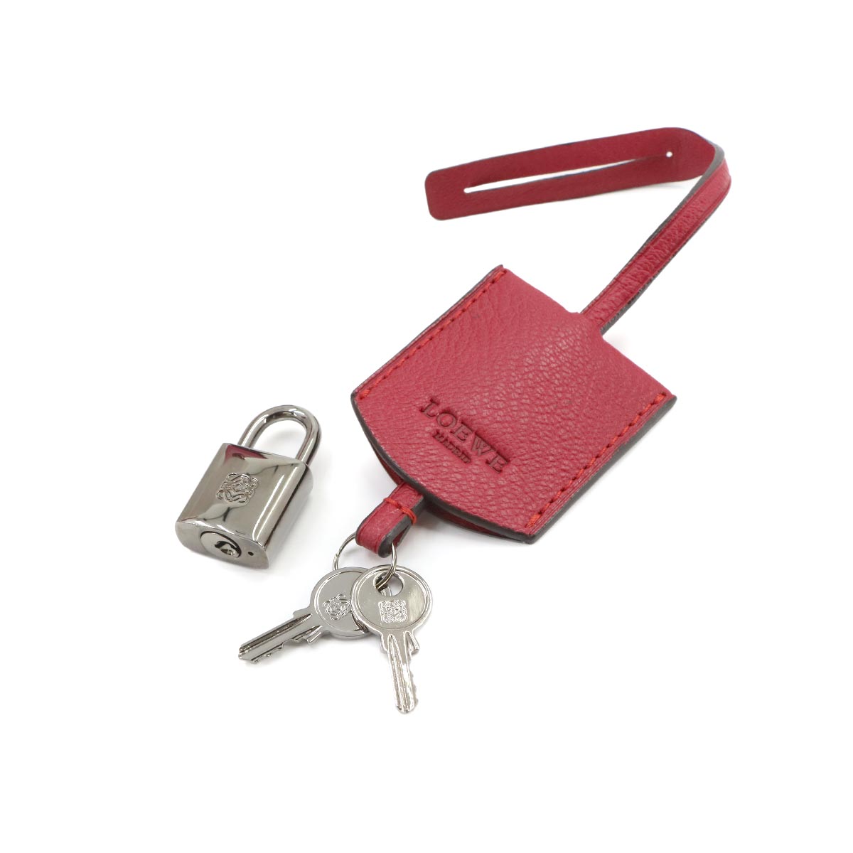 Amazona 36 Hand Bag Leather Pink Bordeaux Red Anagram Purse