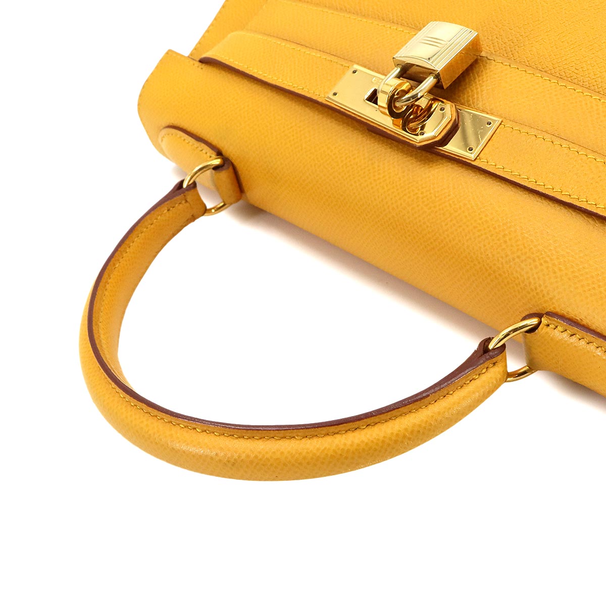 Kelly 28 Couchevel Epsom Jaune 2way Hand Shoulder Bag Purse