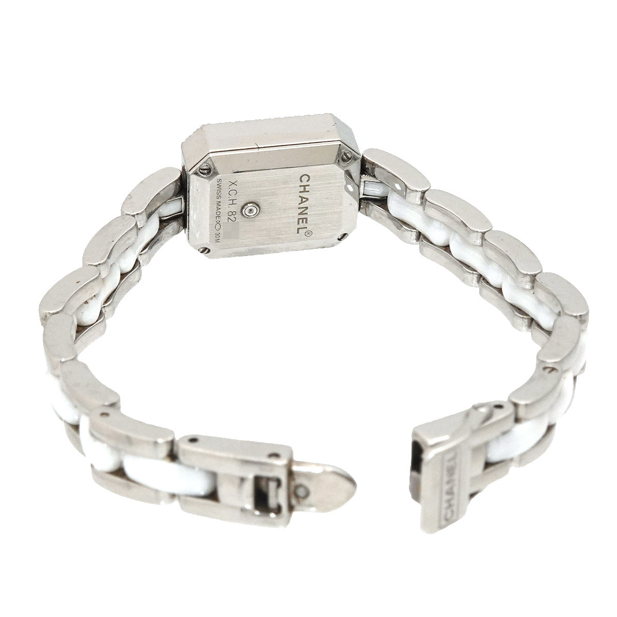 Premiere H2132 Diamond Bezel Ceramic Quartz White Dial Ladies