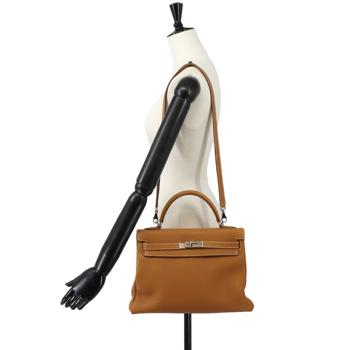 Kelly 32 2way Hand Shoulder Bag Togo Gold Purse