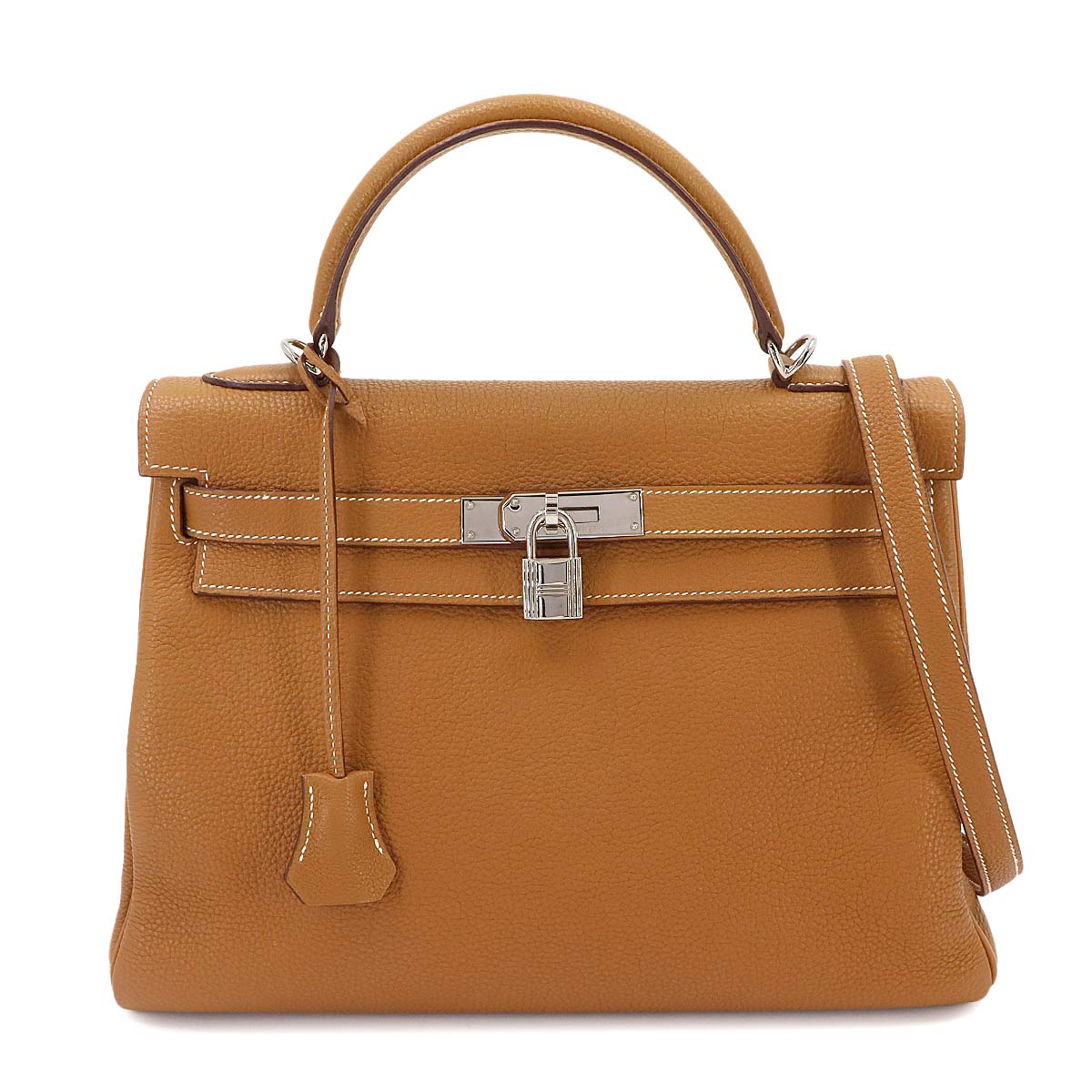 Kelly 32 2way Hand Shoulder Bag Togo Gold Purse