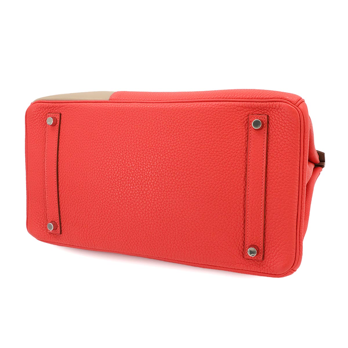 Birkin 35 Casaque Hand Bag Taurillon Clemence Swift Rose Jaipur