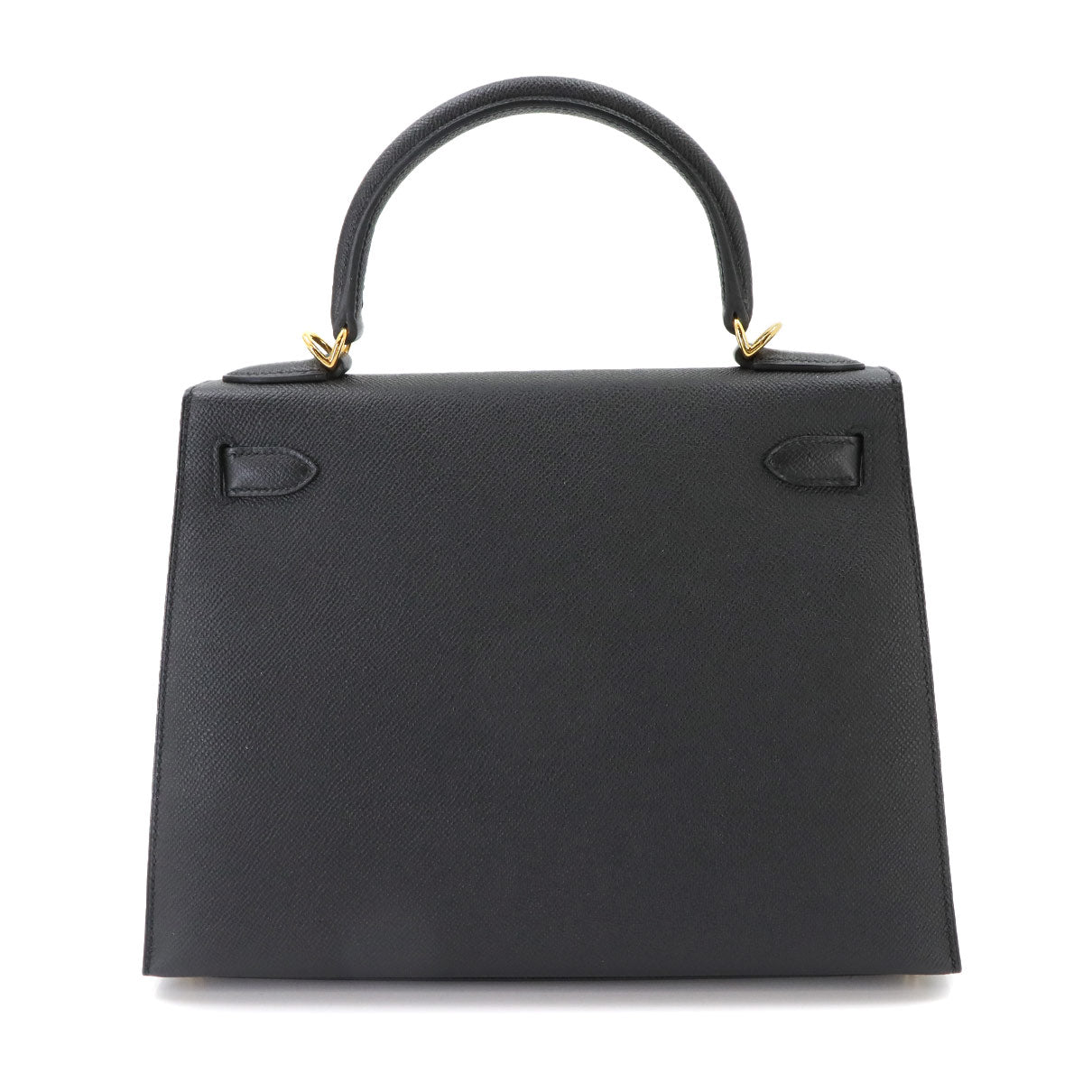 Kelly 28 Veau Epsom Black 2way Hand Shoulder Bag Purse