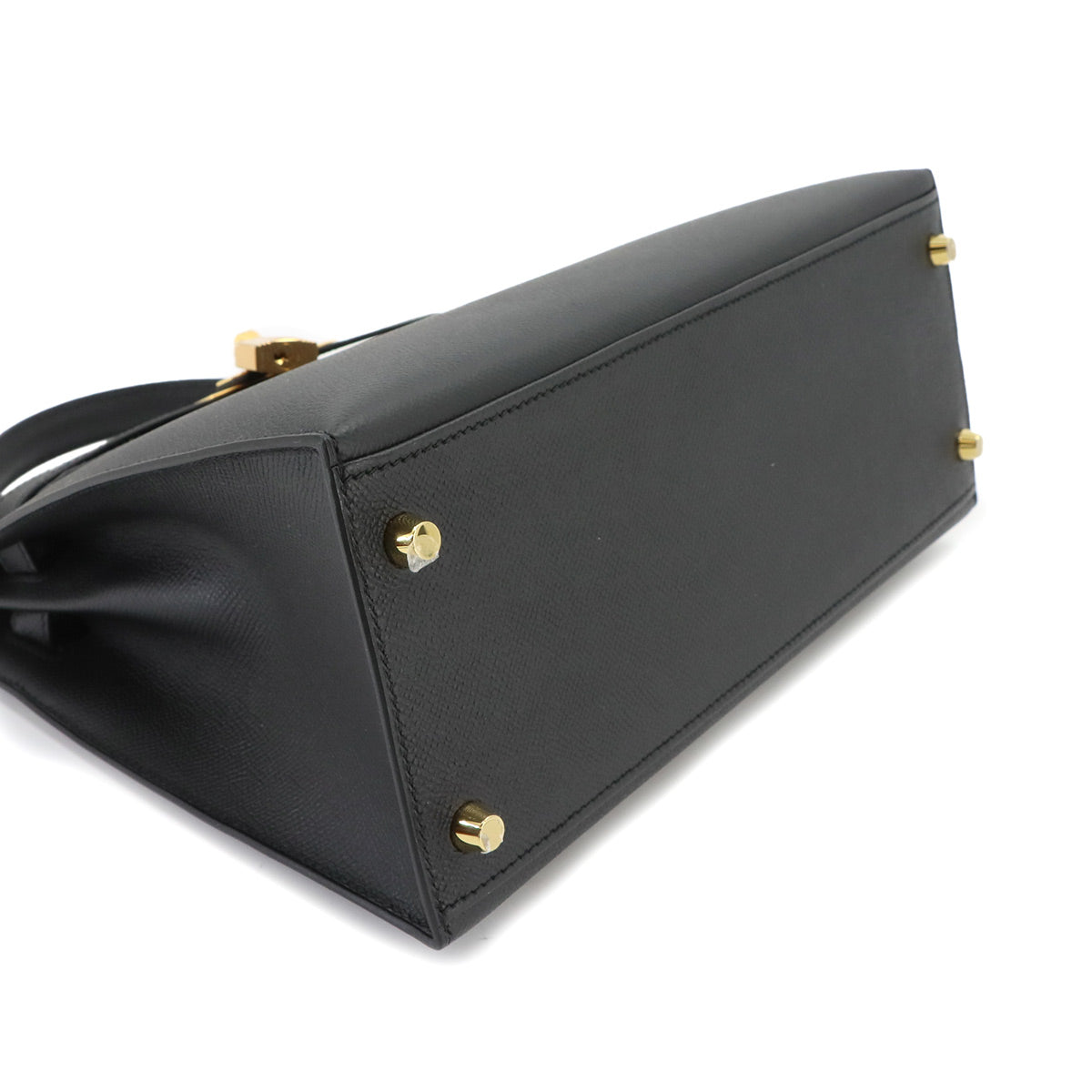 Kelly 28 Veau Epsom Black 2way Hand Shoulder Bag Purse