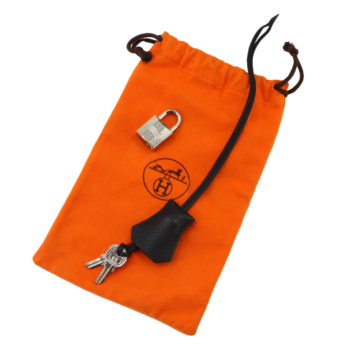 Haut a Courroies 32 Togo Black Hand Bag Purse