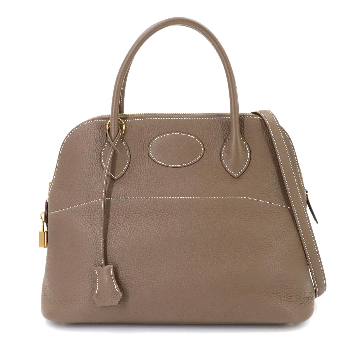 Bolide 31 Hand Shoulder Bag Taurillon Clemence Etoupe