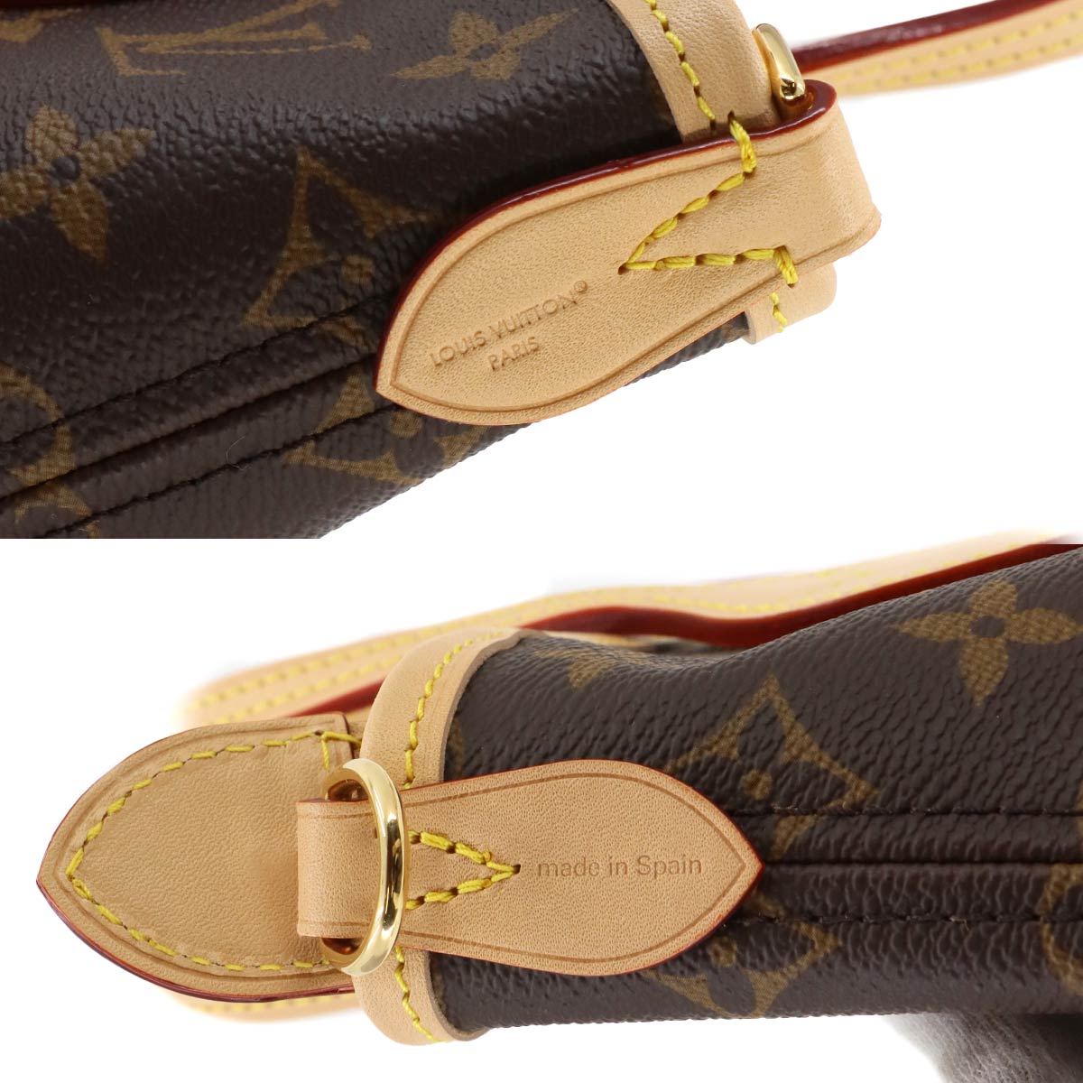 Monogram Neverfull BB Tote Shoulder Bag Brown M46705