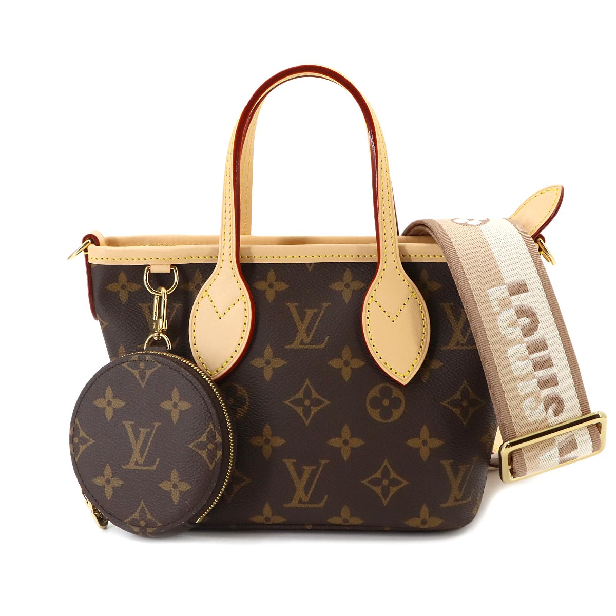 Monogram Neverfull BB Tote Shoulder Bag Brown M46705