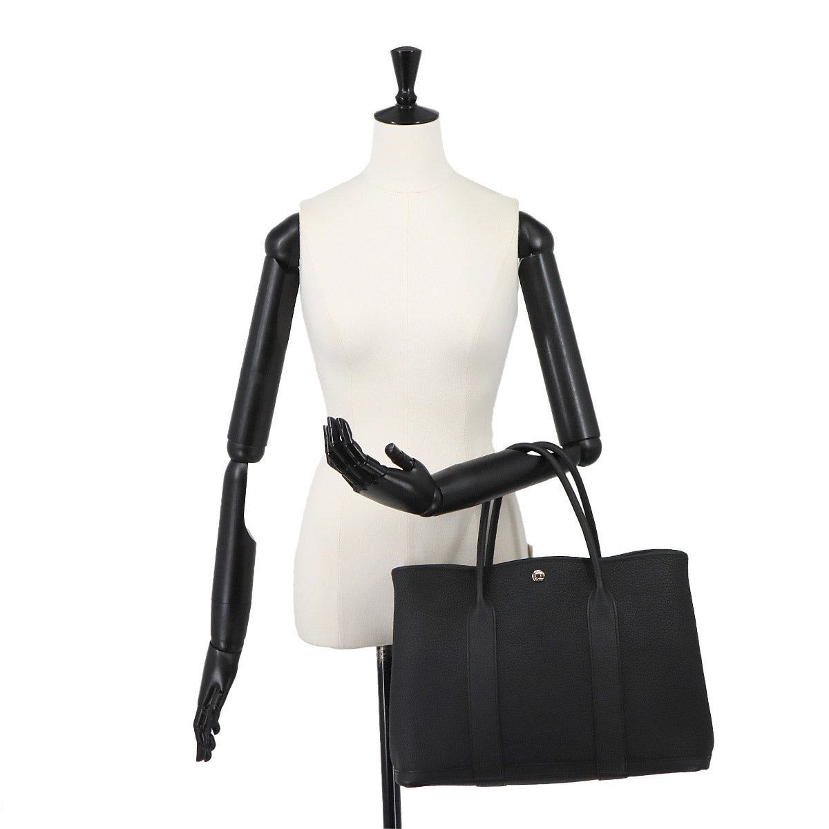 Garden Party PM Tote Bag Negonda Leather Black Purse