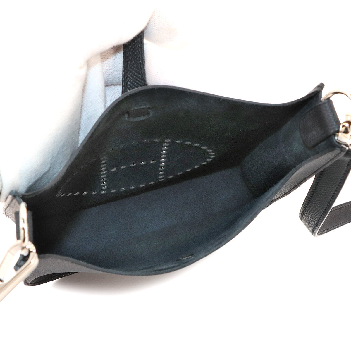 Evelyne Sellier 16 TPM Shoulder Bag Epsom Black Purse