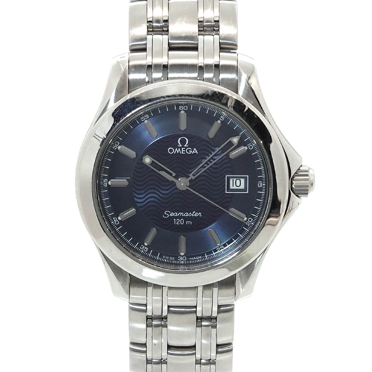 Seamaster 120m 2511 81 Quartz Date Navy Dial Mens Watch