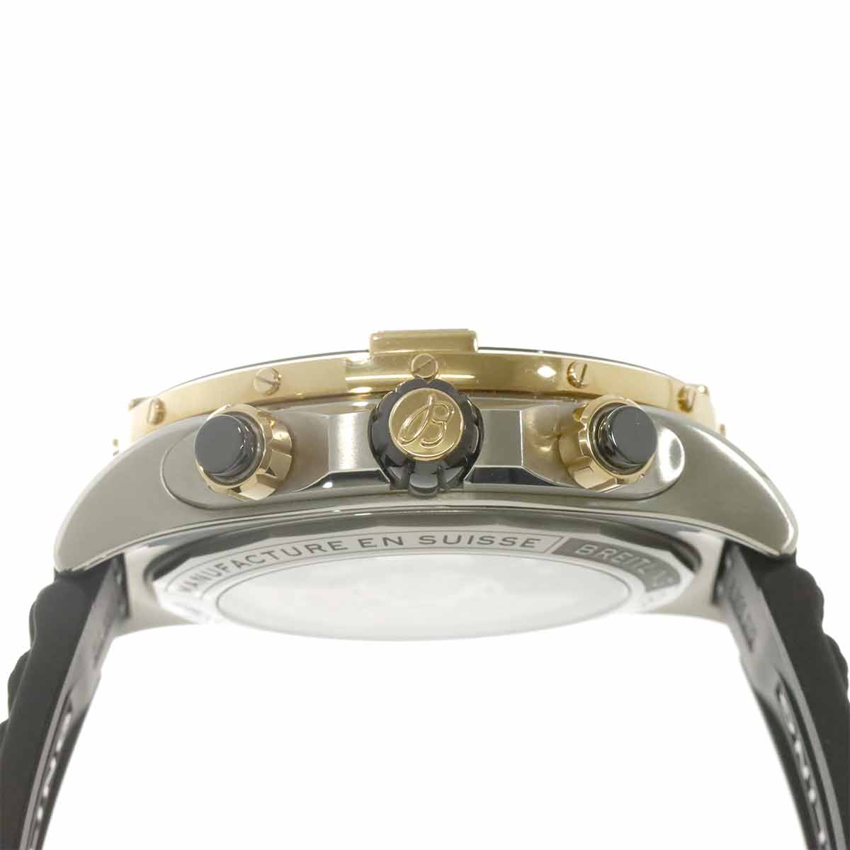 Super Chronomat 44 UB0136 750 Pink Gold Black Dial Mens
