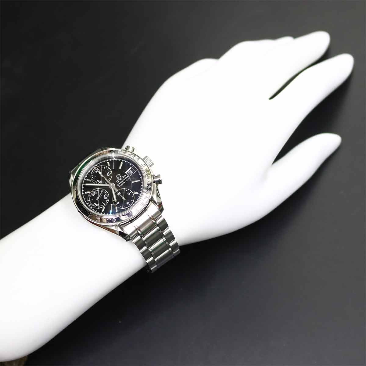 Speedmaster Date 3513 50 Chronograph Automatic Black Dial Mens