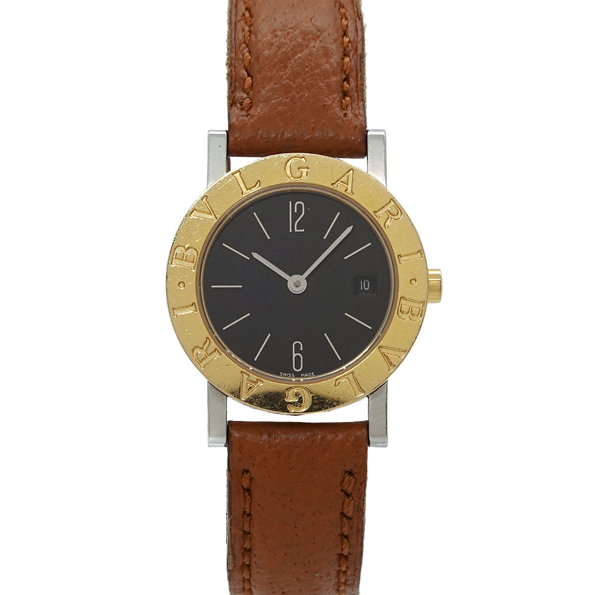 BVLGARIBVLGARI BB26SGL YG Black Dial Quartz Ladies Watch