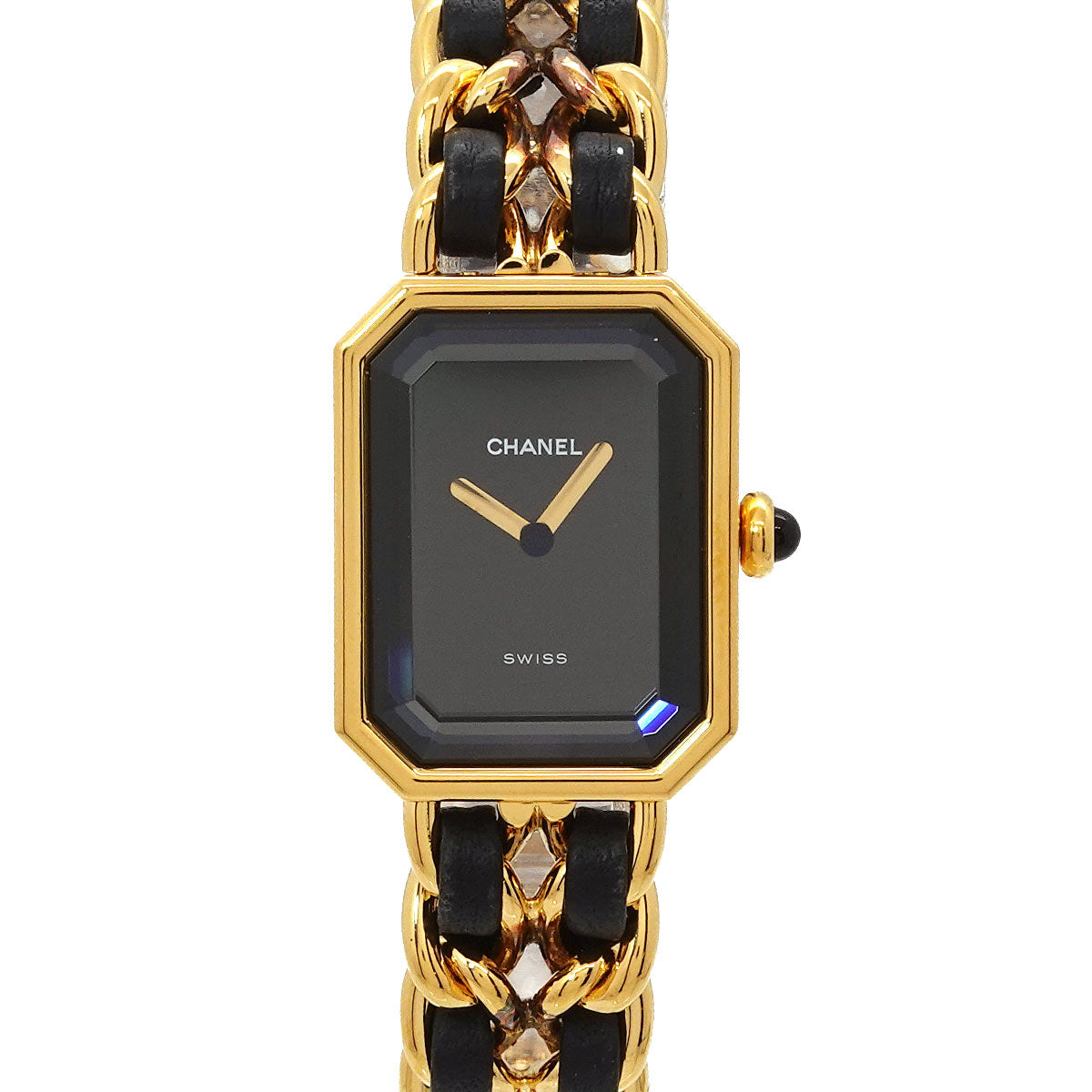 Premiere Size L H0001 Vintage Quartz Black Dial Ladies Watch