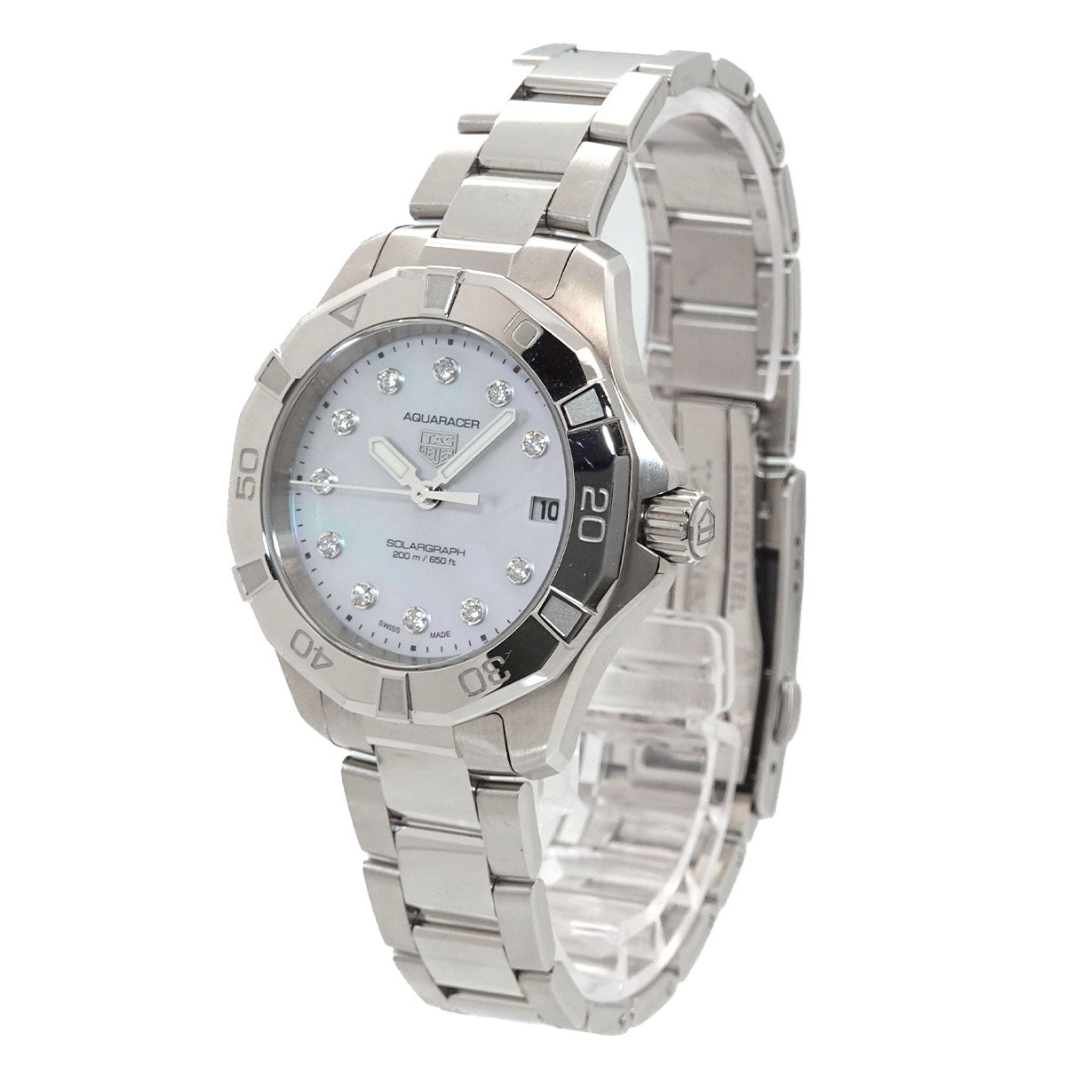 Aqua racer WBP1313 11P Diamond White Shell Dial Boys Watch