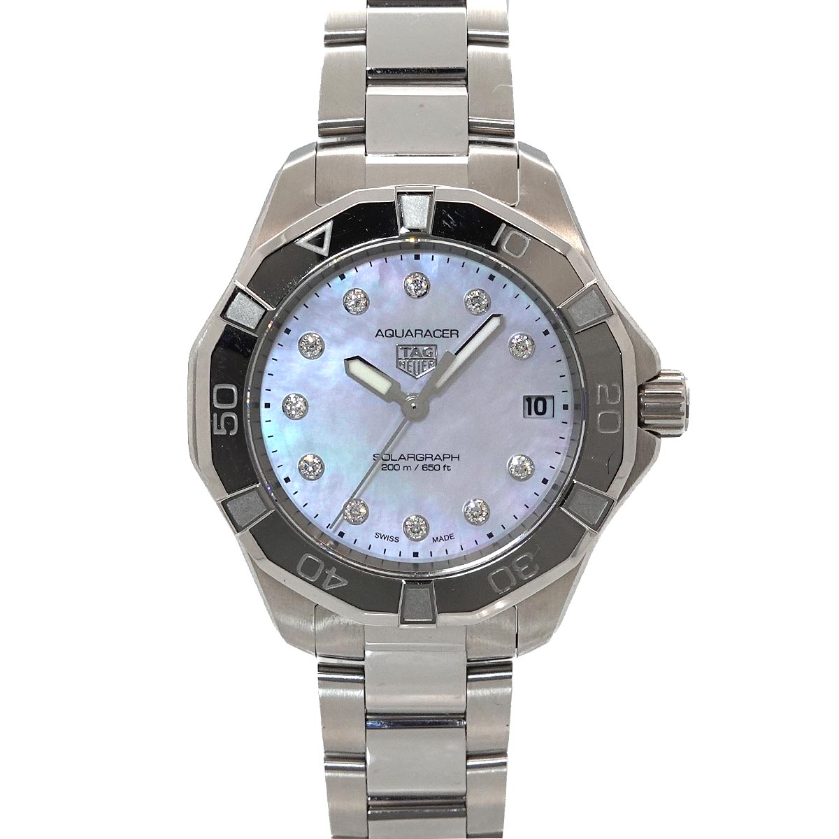 Aqua racer WBP1313 11P Diamond White Shell Dial Boys Watch