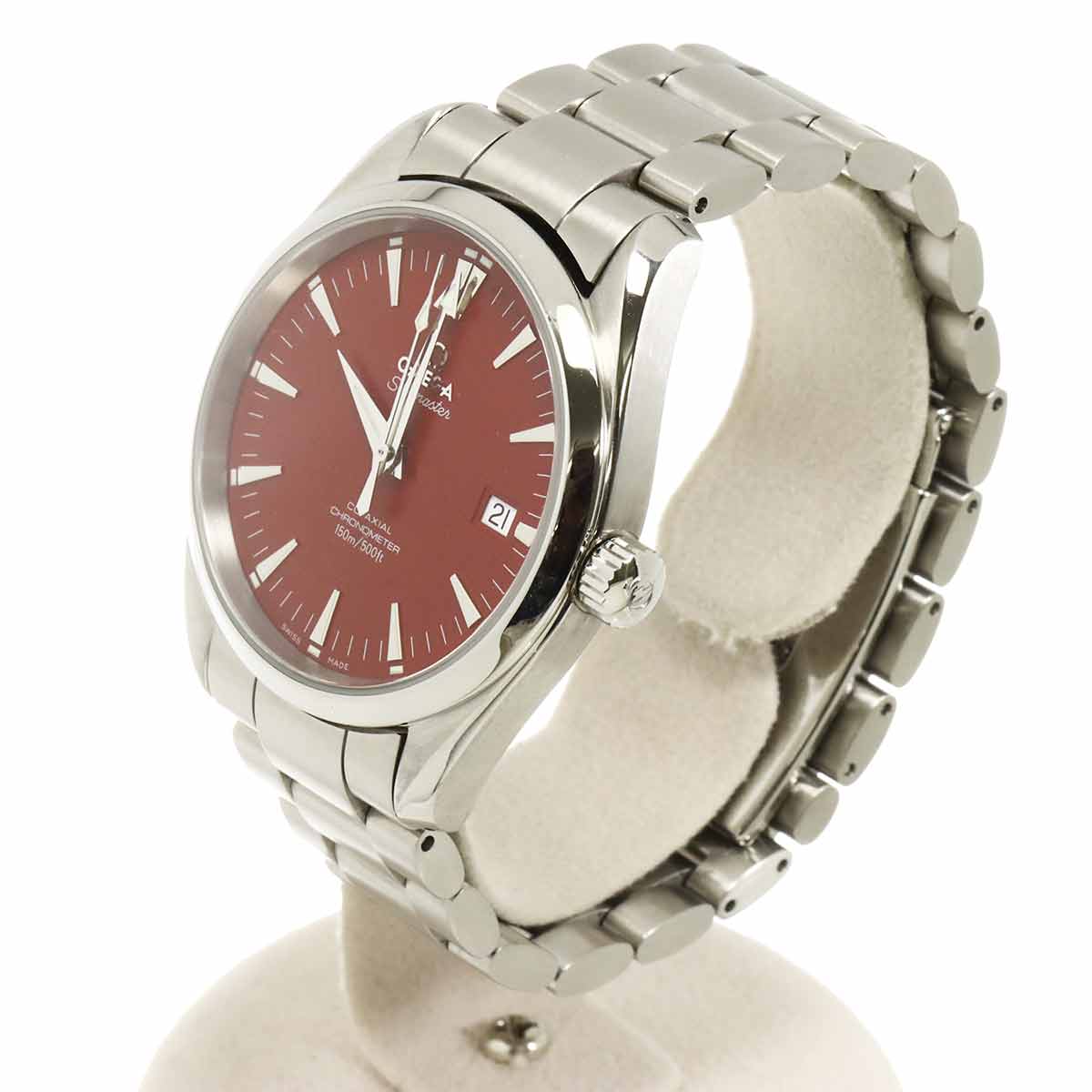 Seamaster Aqua Terra Co-axial 2503.60 Date Red Dial Mens