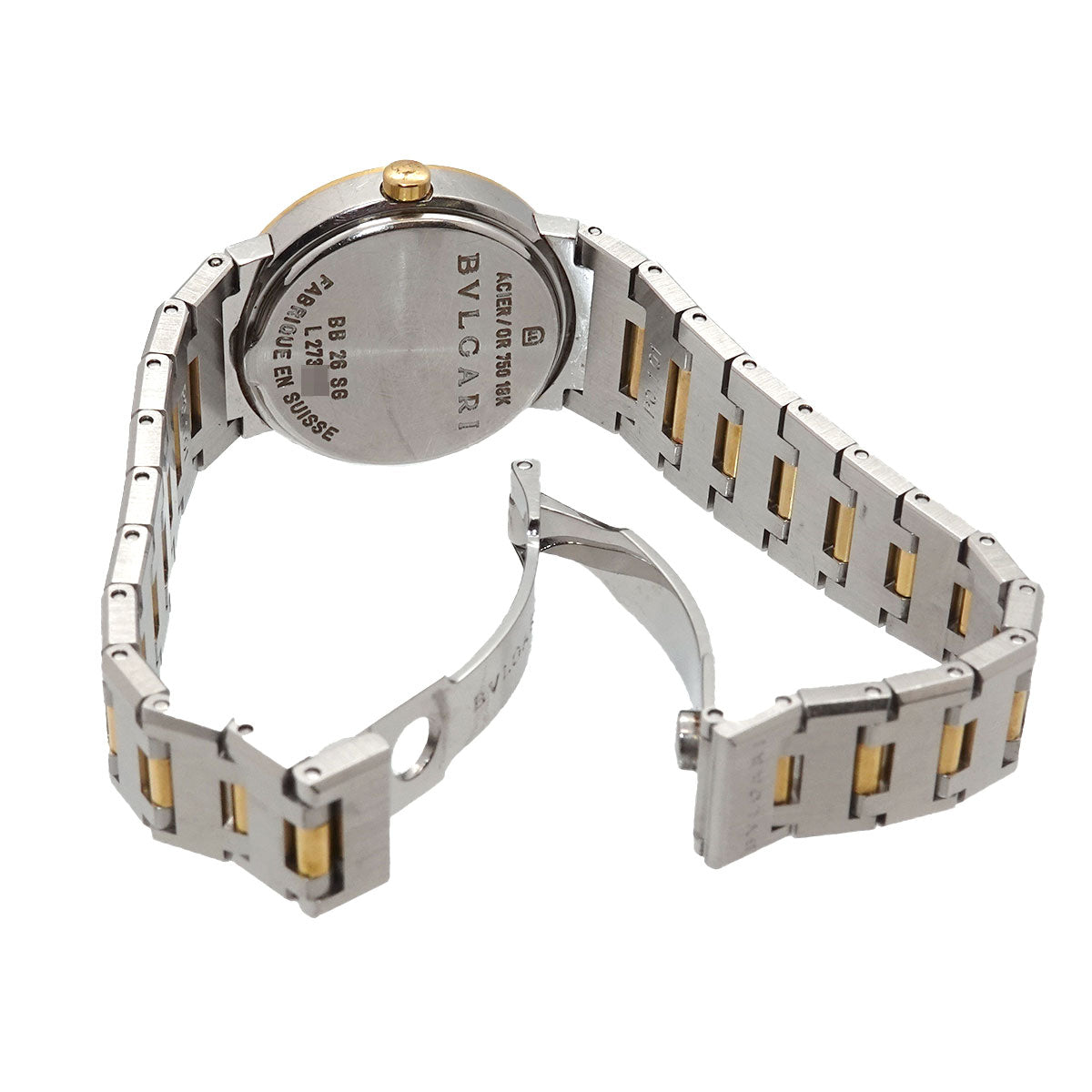 BVLGARIBVLGARI BB26SG Two Tones 750 YG Silver Dial Ladies