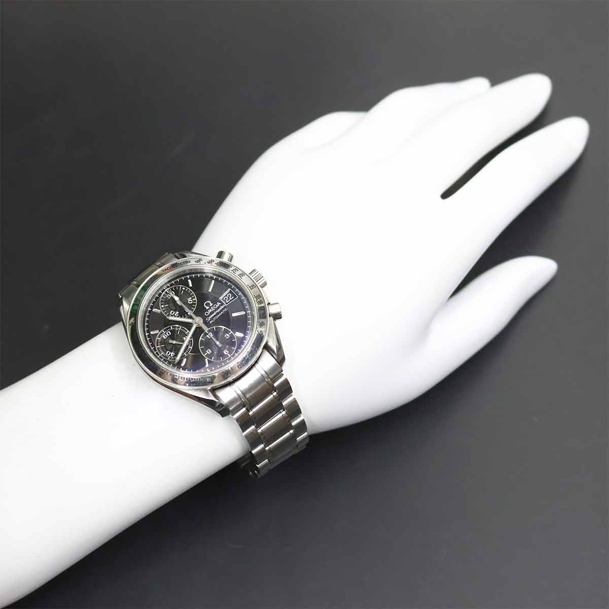 Speedmaster Date 3513 50 Chronograph Automatic Black Dial Mens