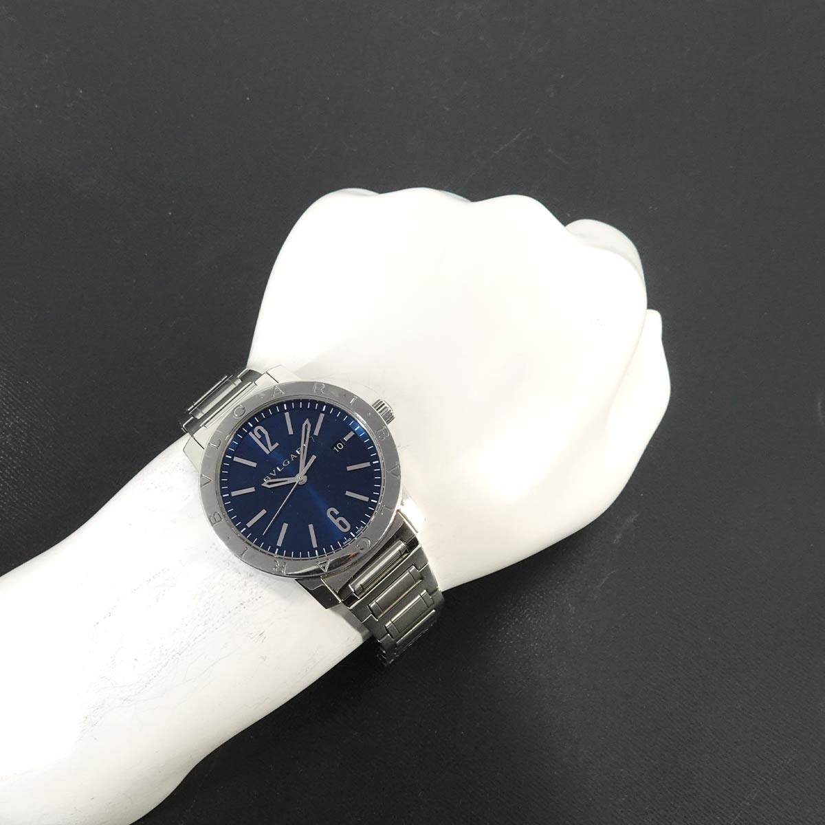 BVLGARIBVLGARI BB41S Automatic Date Blue Dial Mens Watch