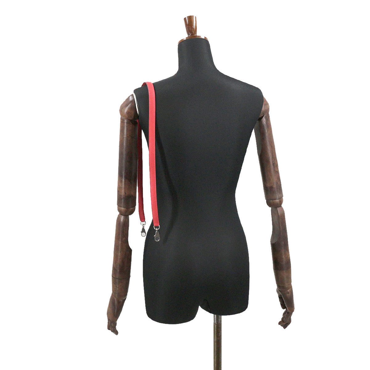 Shoulder Strap Taurillon clemence Rouge Pivoine