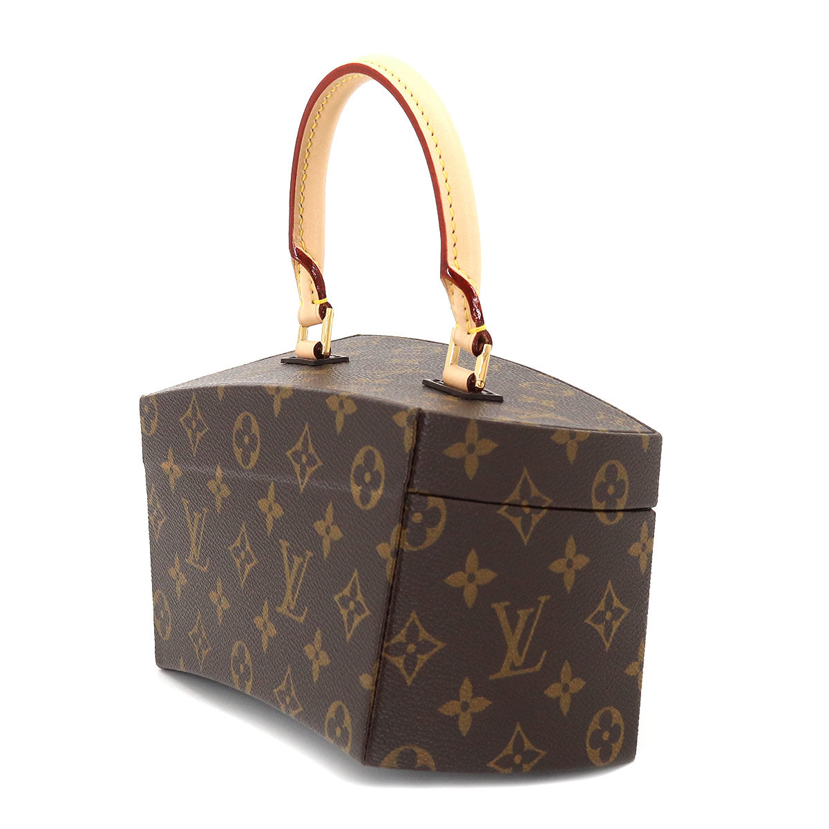 Monogram Twisted Box 2way Hand Shoulder Bag M40275 Brown 90189884