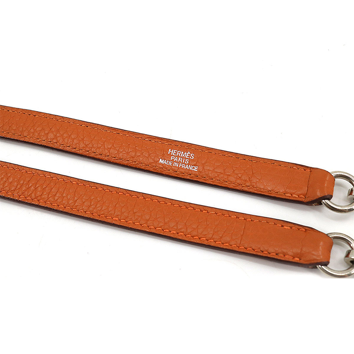 Shoulder Strap Taurillon Clemence Potiron Orange