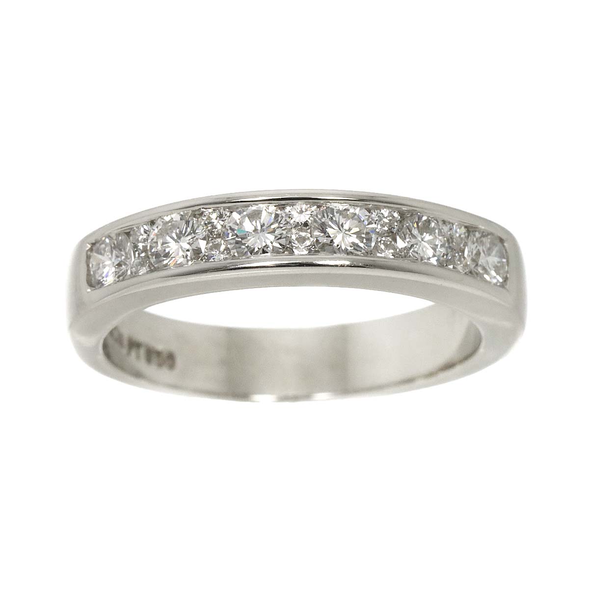 Half Diamond Ring Pt Platinum size5.75-6(US)