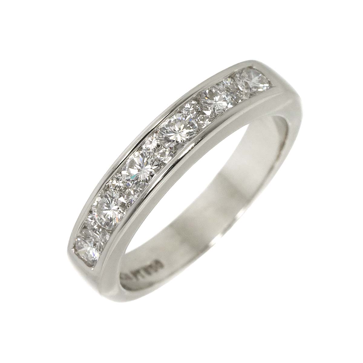 Half Diamond Ring Pt Platinum size5.75-6(US)