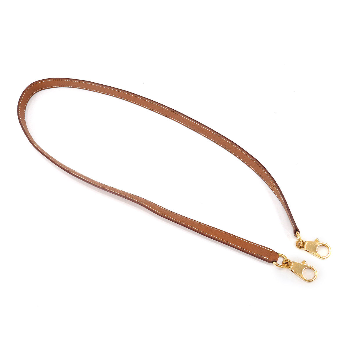 Shoulder Strap Epsom Gold Brown Accessory