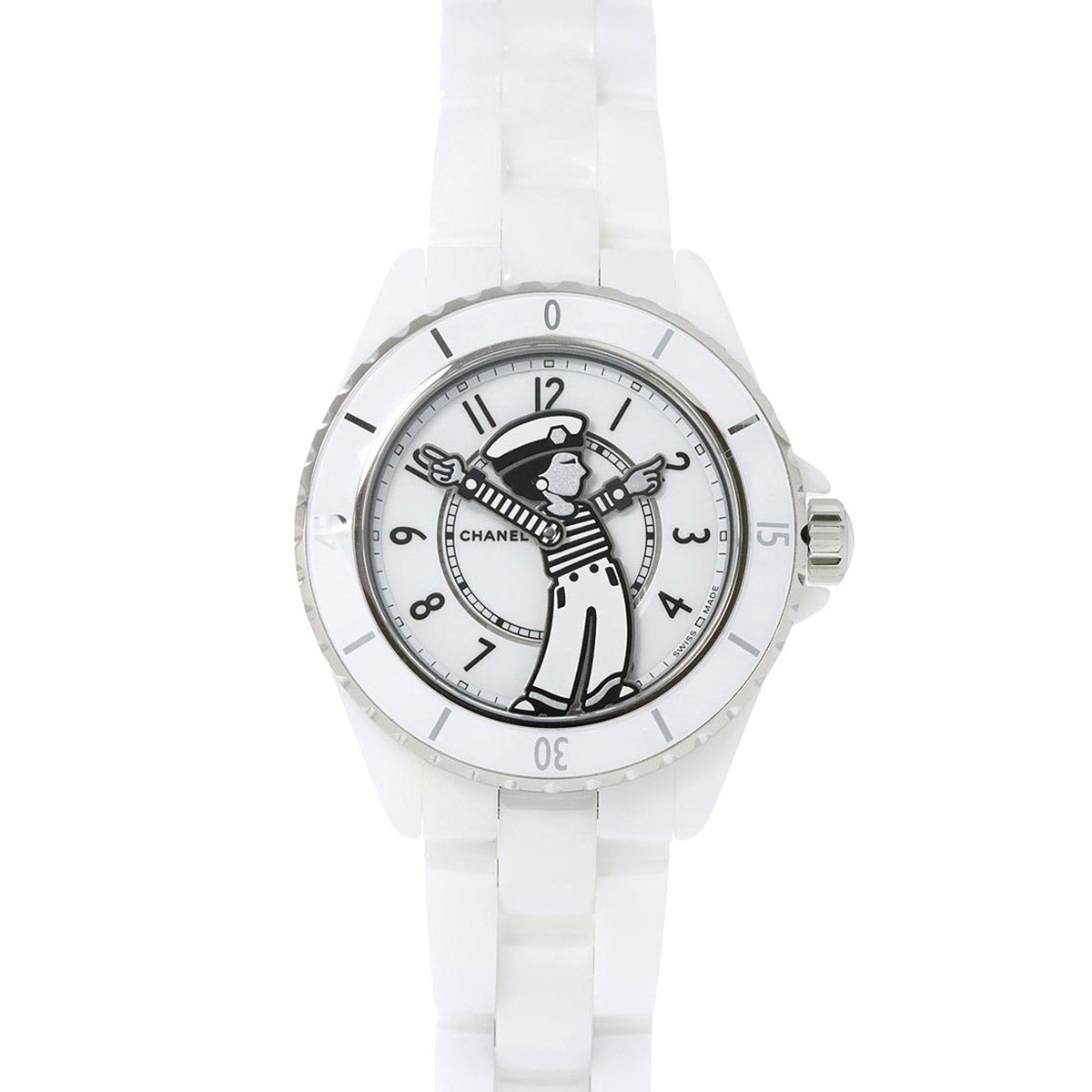 J12 Mademoiselle La pausa H7481 Automatic White Dial Mens