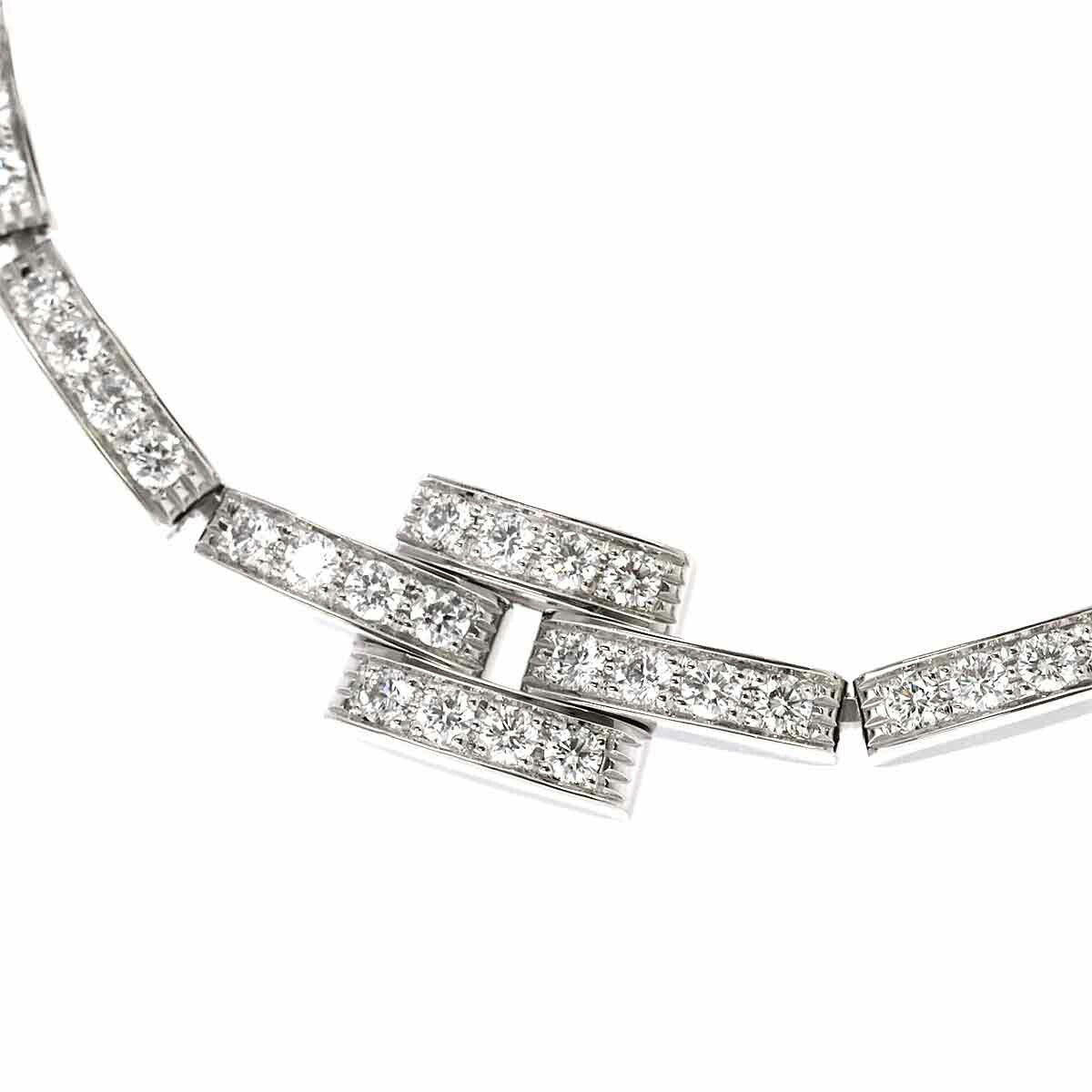 Maillon Panther Diamond Necklace 18K White Gold 750