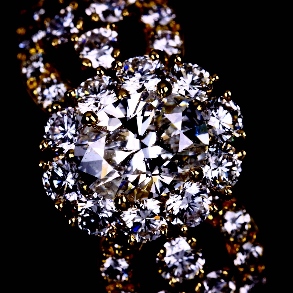 Van Cleef Arpels Diamond Ring 18K YG 750 size7.75-8(US)