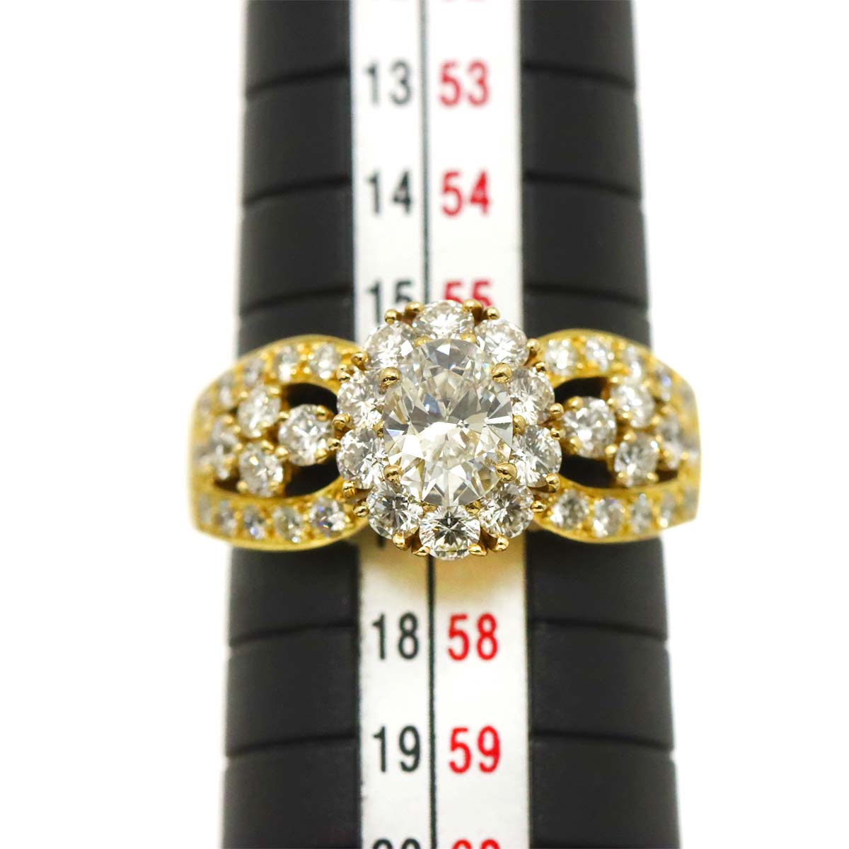 Van Cleef Arpels Diamond Ring 18K YG 750 size7.75-8(US)