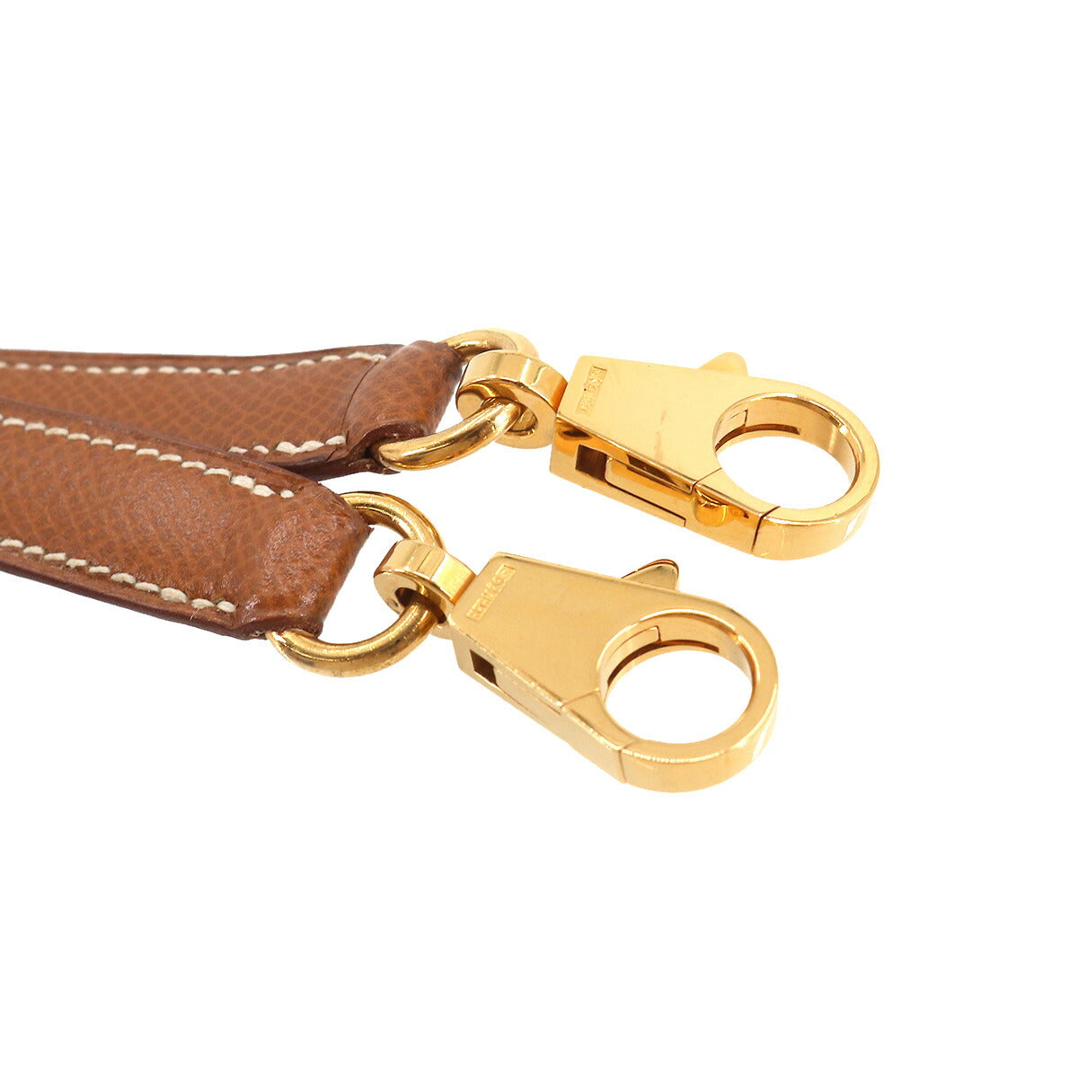 Shoulder Strap Couchevel Epsom Gold Brown Accessory