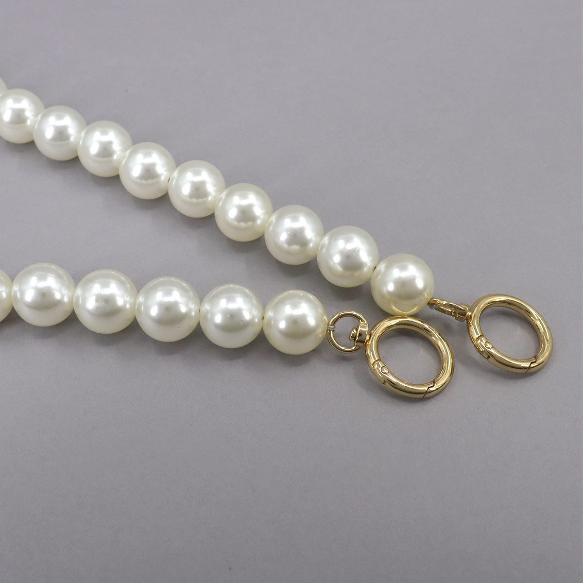 Beads Shoulder Strap White Gold Accessory