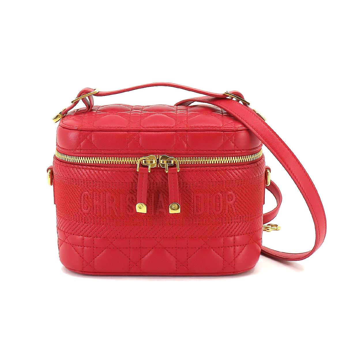 DIORTRAVEL Small Vanity 2way Hand Shouler Bag Leather
