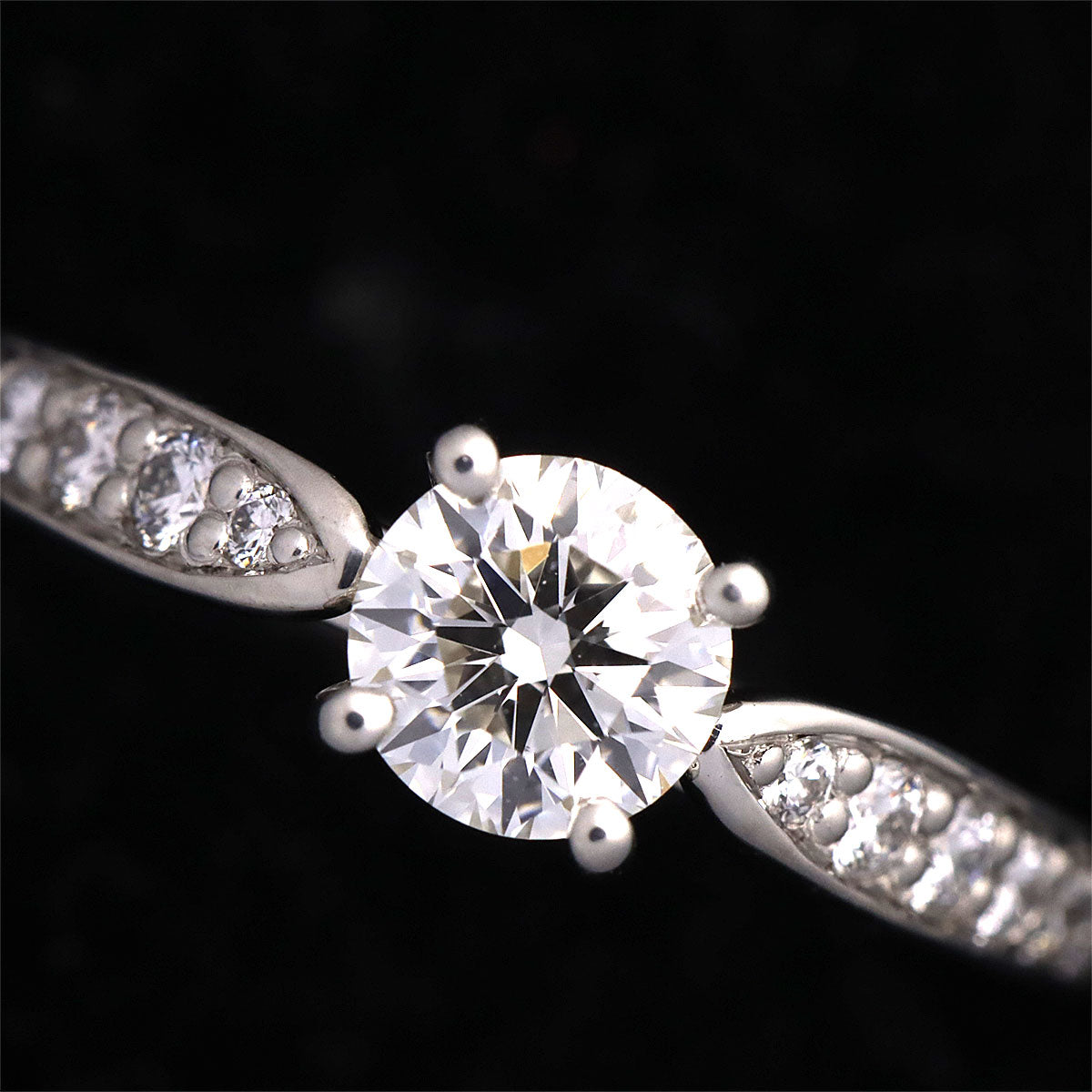 Harmony Diamond 0.50ct G/VVS1/3EX Ring Pt Size4.75-5(US)